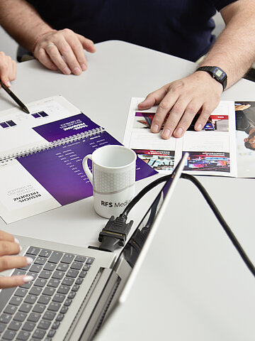 Projektbesprechung bei web-kon