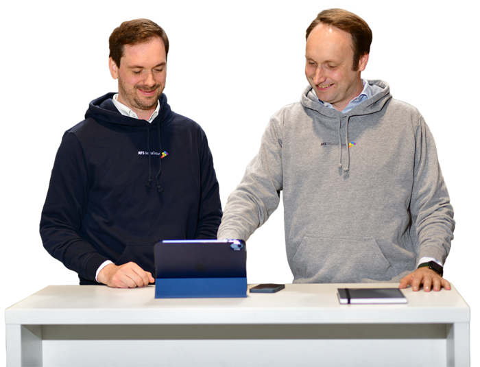 Johannes und Robert Schneider - Geschäftsführer der RFS MediaGroup
