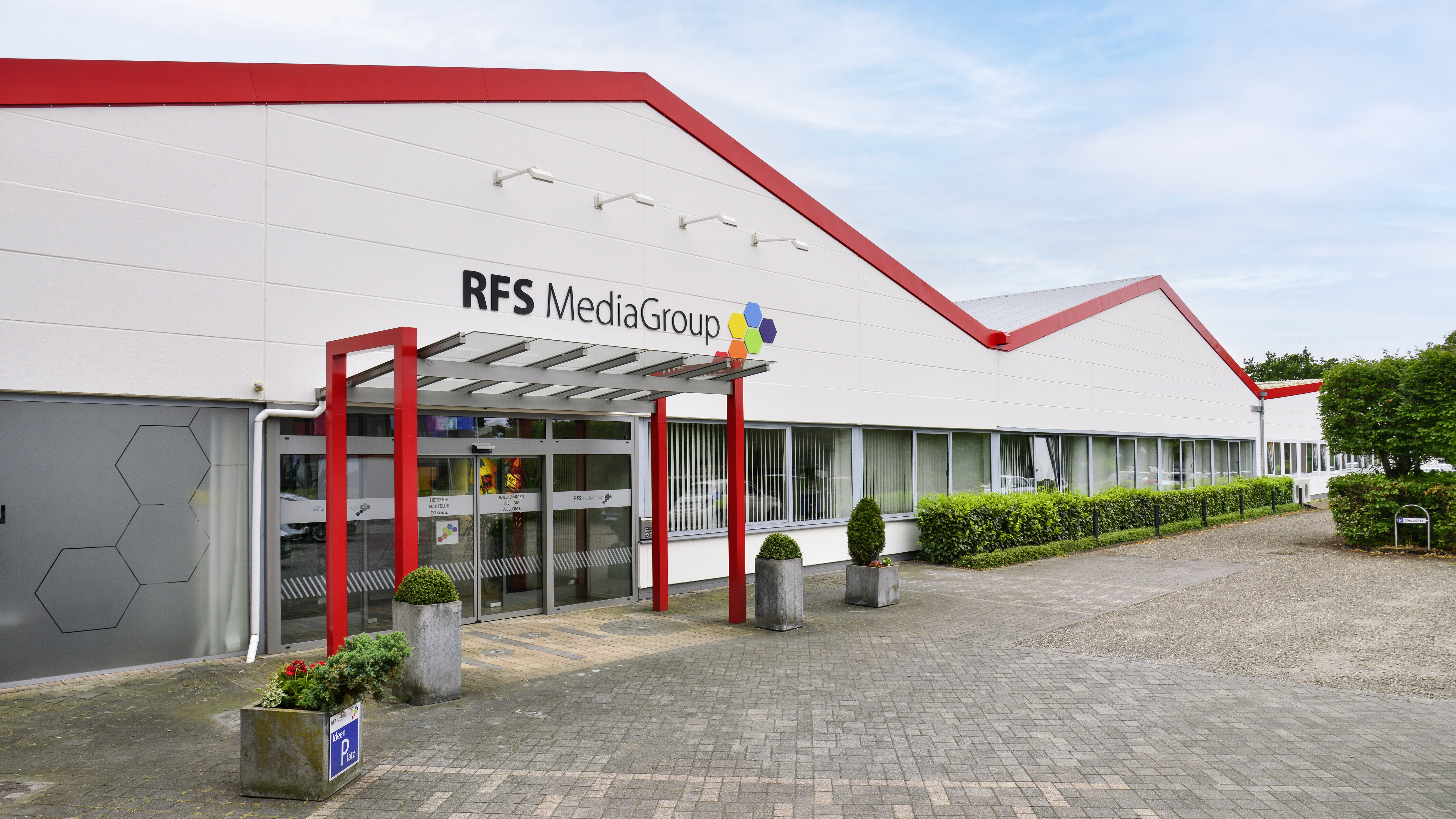 Außenansicht der RFS MediaGroup in Stadtlohn