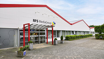 Außenansicht der RFS MediaGroup in Stadtlohn