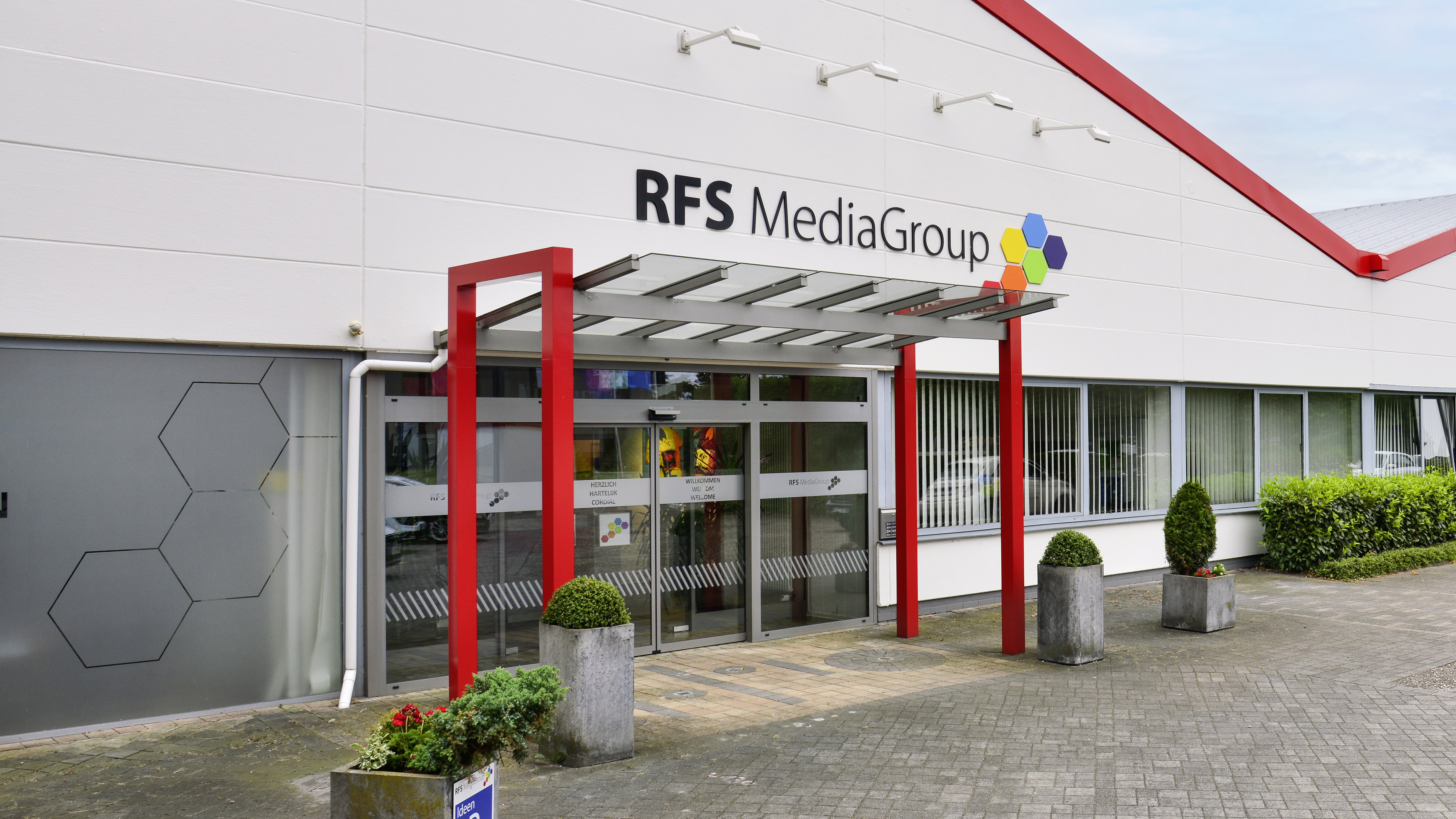 Außenansicht der RFS MediaGroup in Stadtlohn