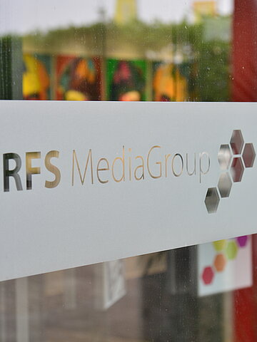 Türlogo der RFS MediaGroup in Stadtlohn