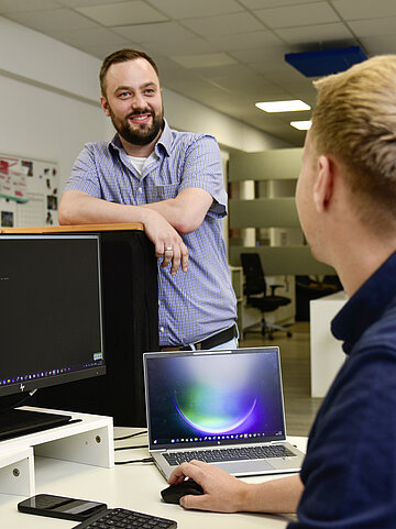 Mitarbeiter unserer IT-Abteilung