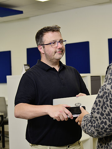 Mitarbeiter unserer IT-Abteilung